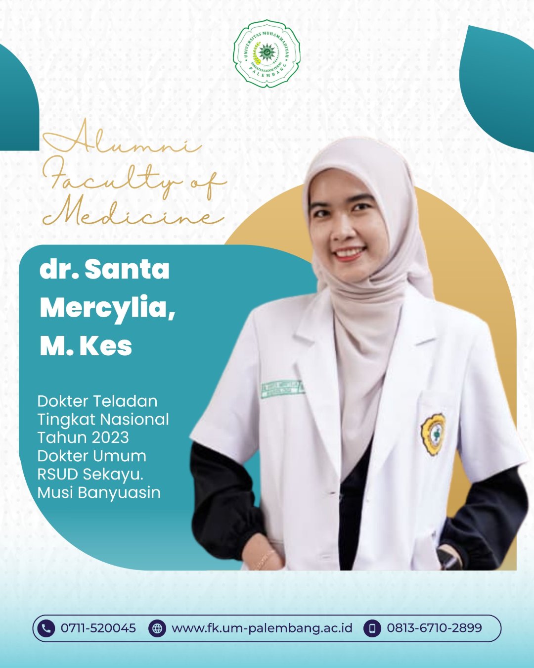 dr. Santa Mercylia, M.Kes
